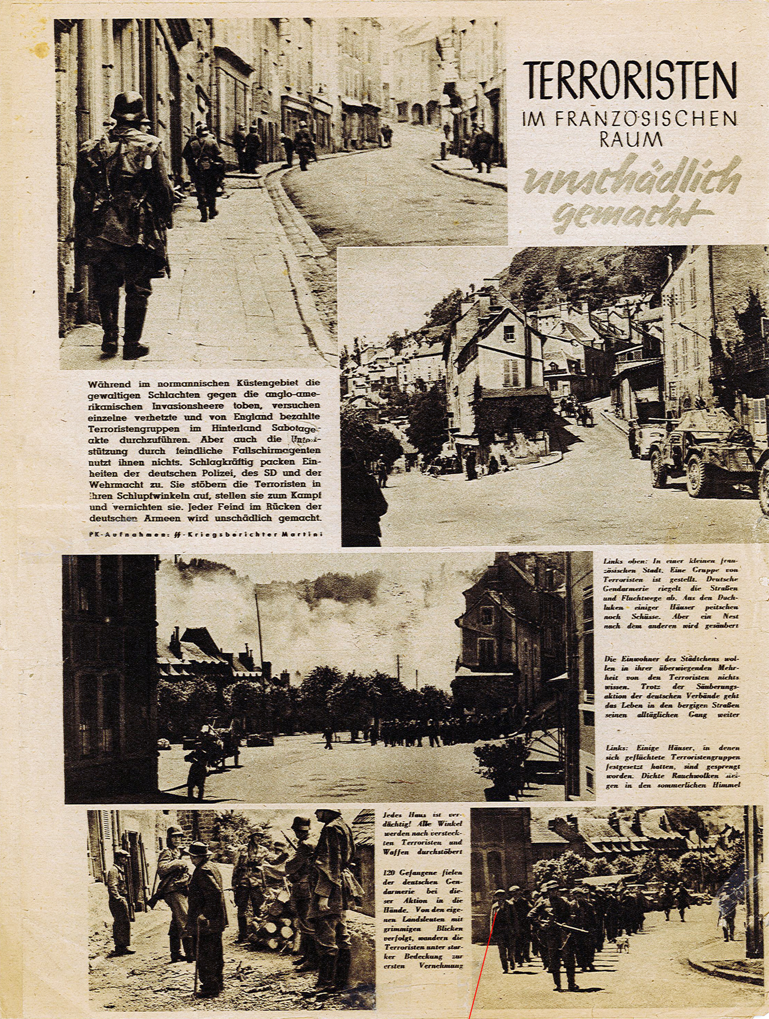 Ein Zeitungsartikel mit Bildern. Weitere Informationen zum Bild finden Sie im Transkript des Bildes